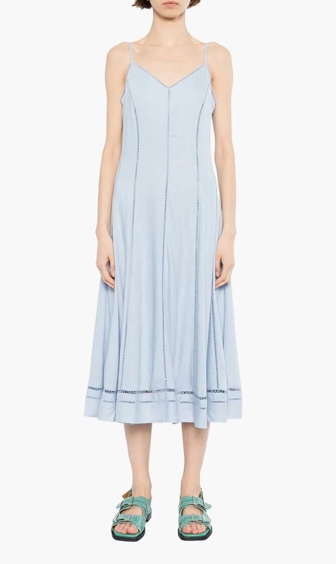 Cut-out Embroidery Dress