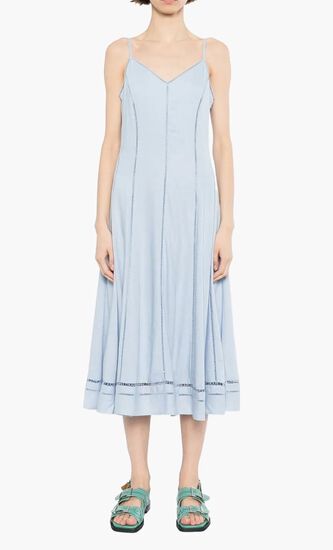 Cut-out Embroidery Dress