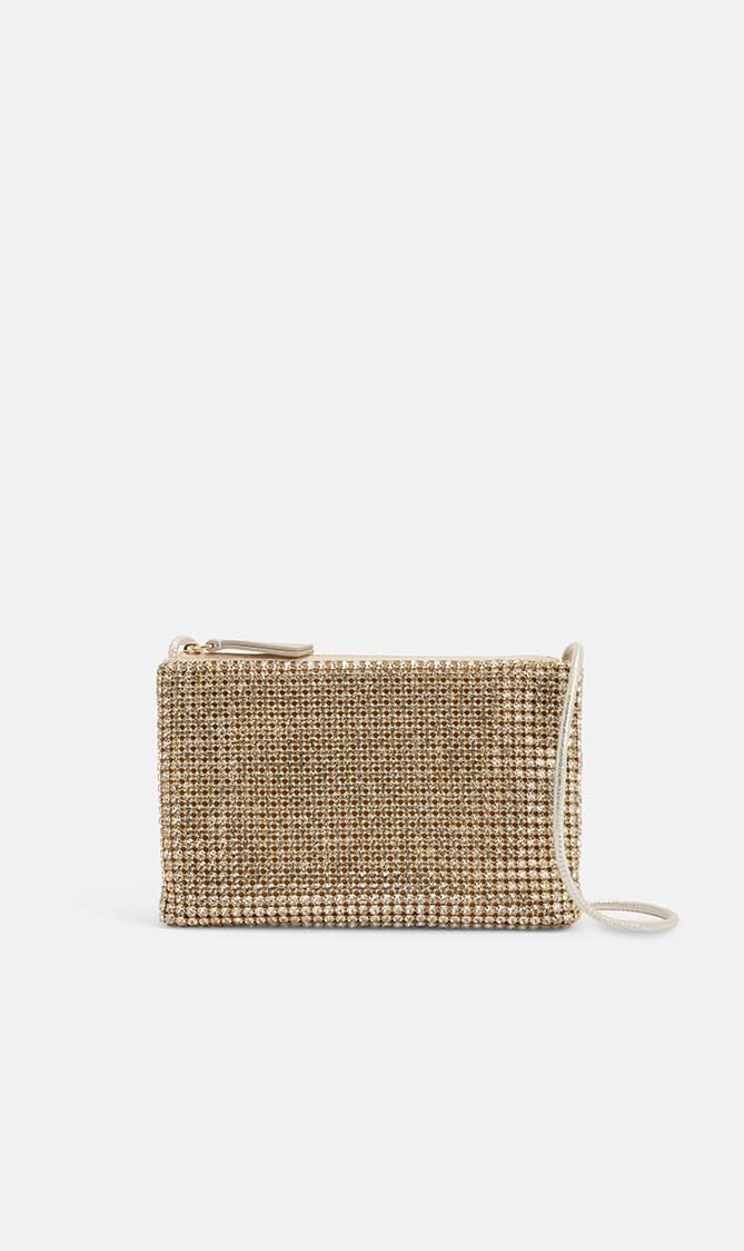 YASMINE RHINESTONE FLAT CLUTCH