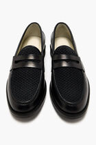 WILDE BLACK RATTAN PENNY LOAFER MEN S