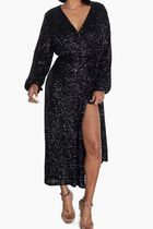 Sequin Kira Wrap Dress