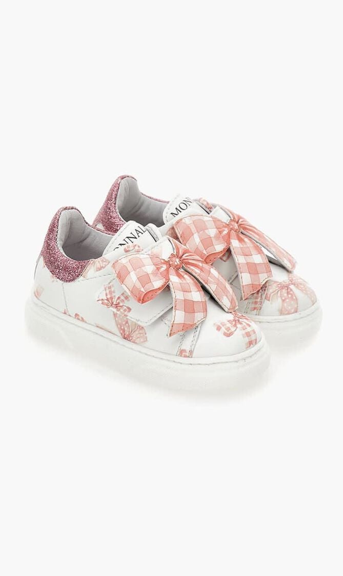 Glitter Bow Sneakers
