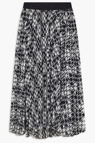 CHECK PLEATED SKIRT