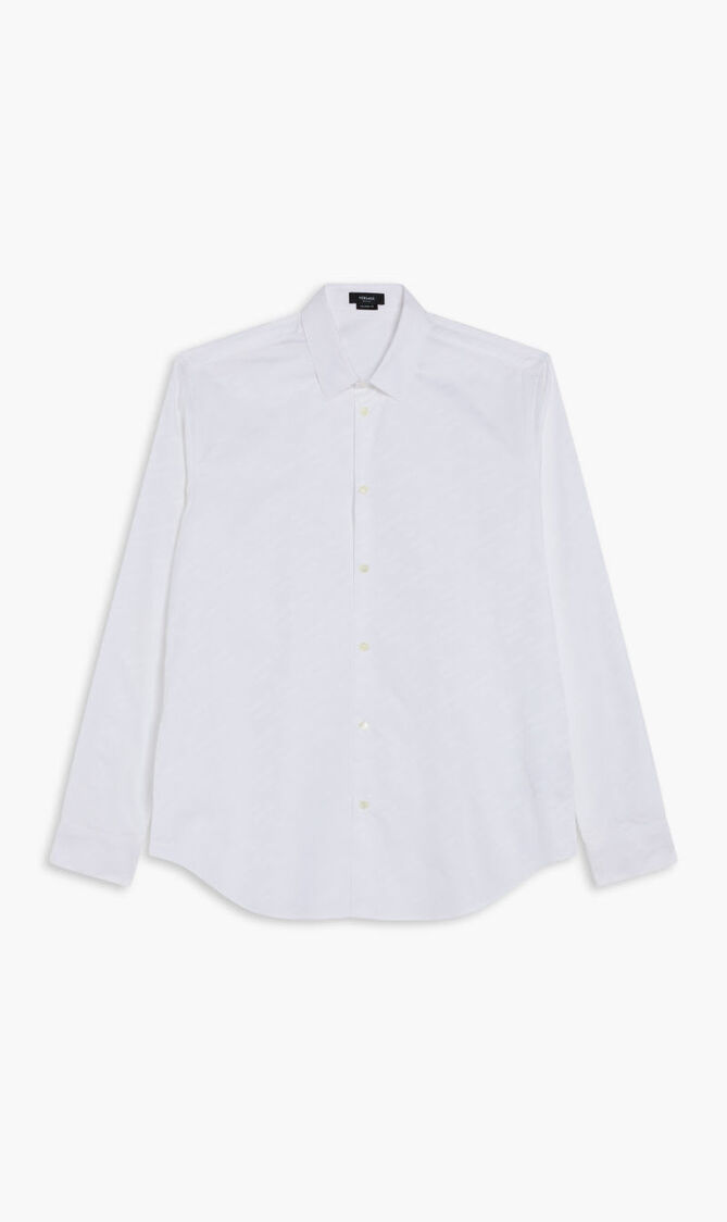 SHIRT INFORMAL OXFORD TONAL JACQ GRECA MONOGRAM SOLID