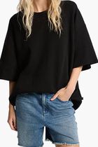 Cotton Short-Sleeve Sweater