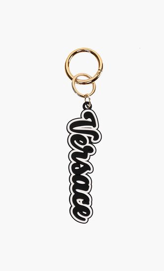 KEYRING OUTLINE VERSACE LOGO SILICONE