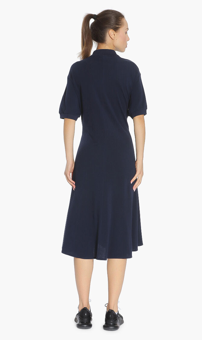 Cotton Belted Polo Dress