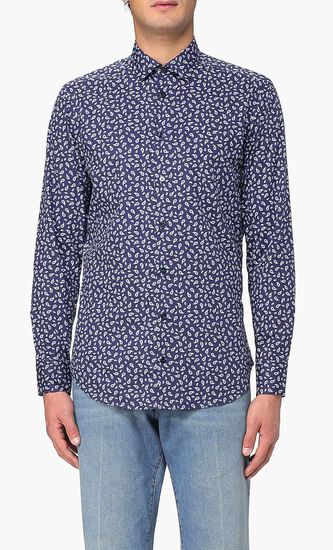 Paisley-Printed Buttoned Shirt