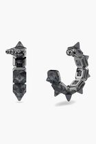 Pyramid Cut Crystal Hoops Pyramid Cut Crystal Hoops
