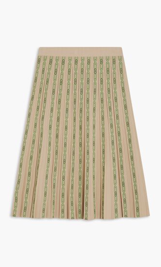 TORY SPORT PLEATED JACQUARD TECH KNIT SKIRT