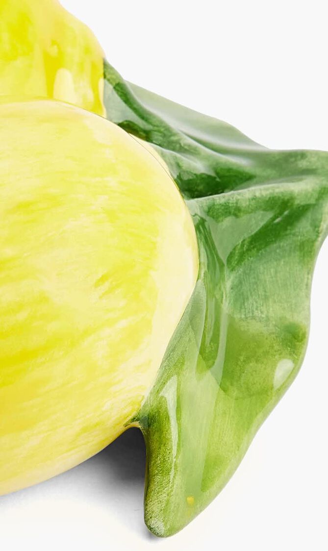 منحوتة بتصميم الليمون صغيرة جدًا صفراء