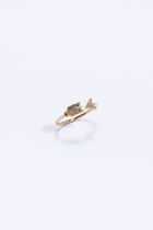 Crystals Embellished Arrow Ring, 54