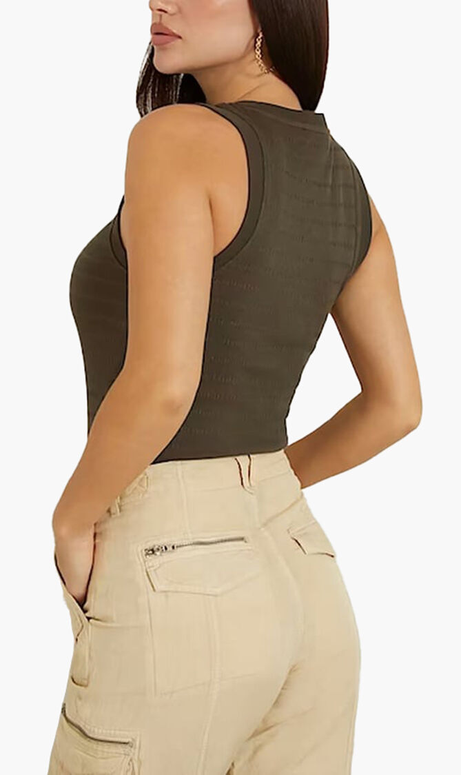 Denisa Striped Jersey Top