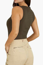 Denisa Striped Jersey Top