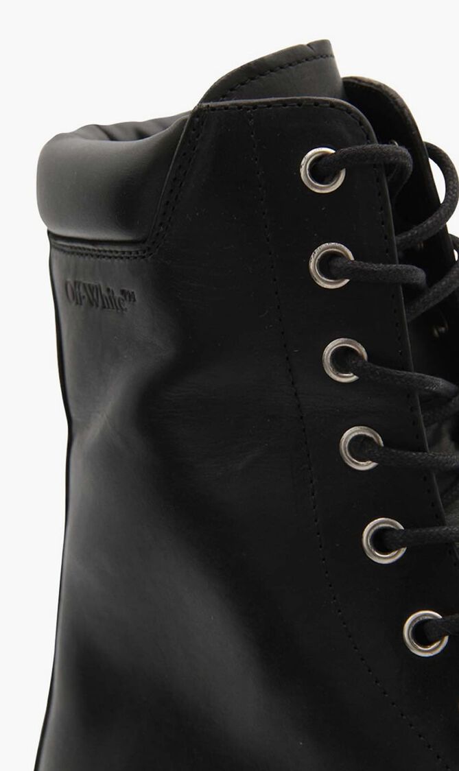 COMBAT LACE UP BOOT BLACK BLACK
