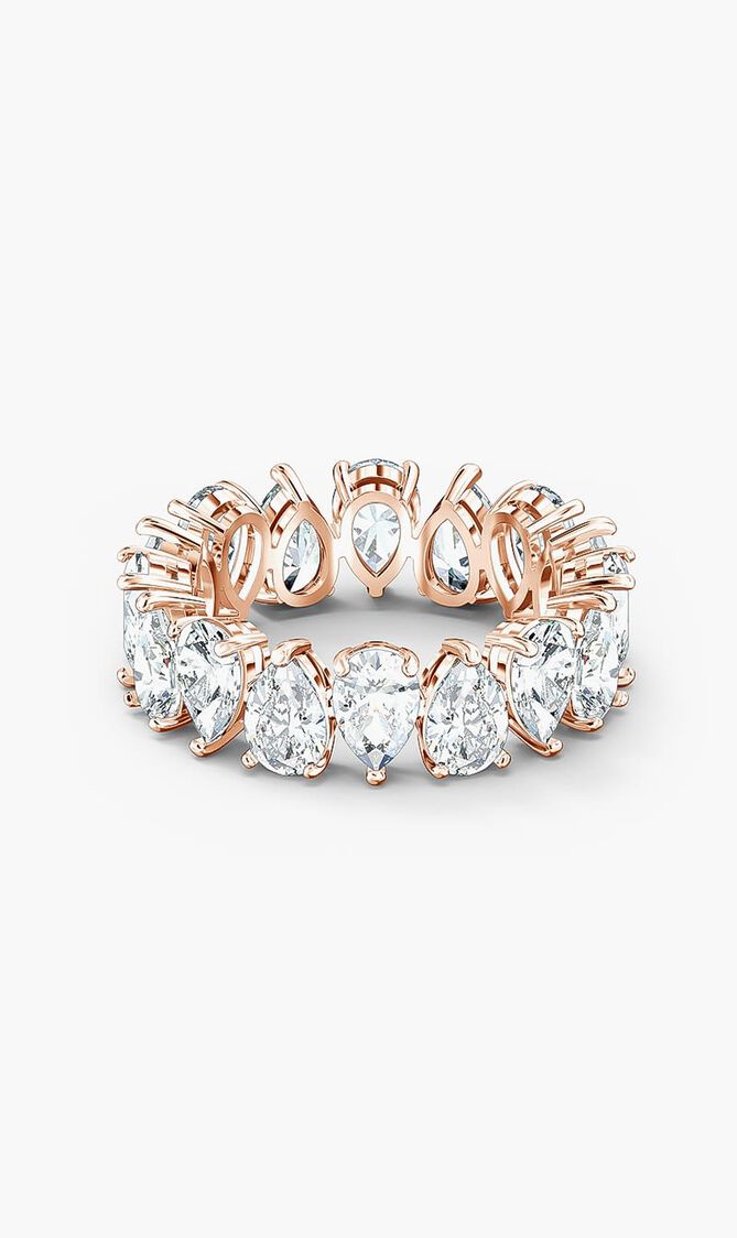 SJC VITTORE RING PEAR CZWH/ROS 2 58 MM