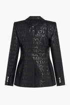 EVENING JACKET WOOL JACQUARD FABRIC UNITED LUREX VERSACE