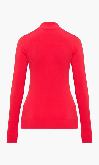 Classic High Neck Folded Sweater