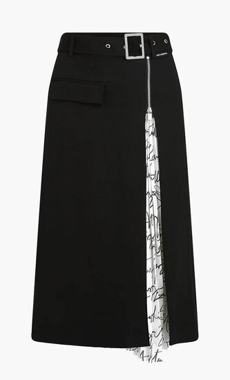 PLEATED PANEL SKIRT