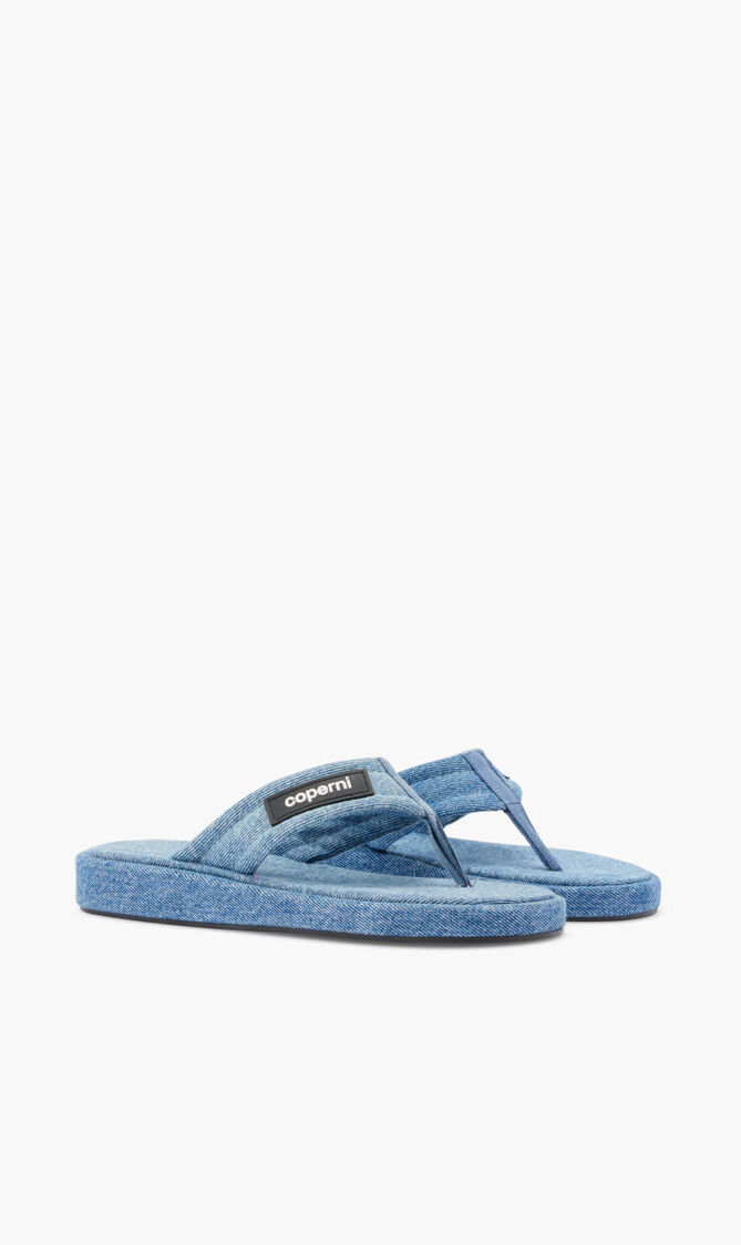 DENIM BRANDED FLIP FLOP
