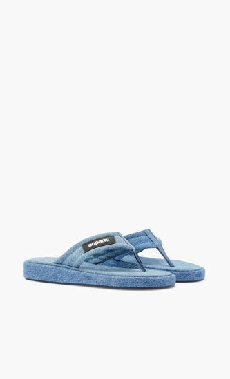 DENIM BRANDED FLIP FLOP