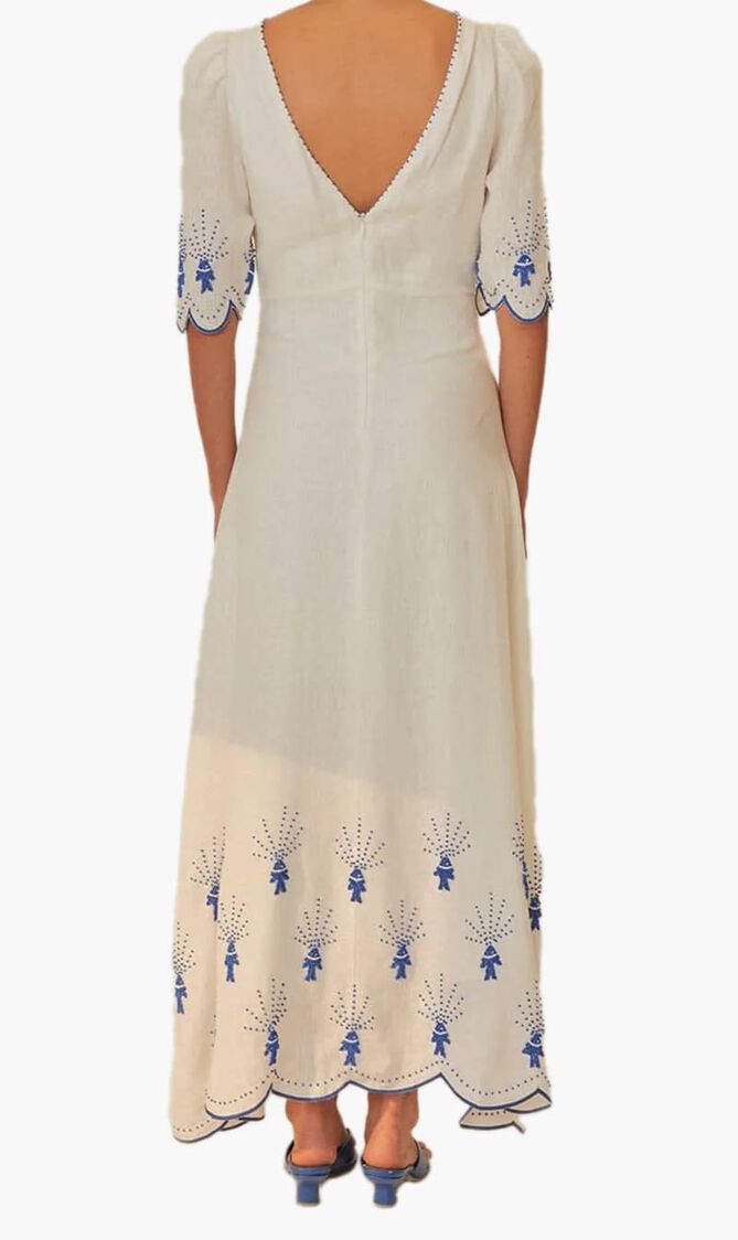 Sea of Fish Midi Dress