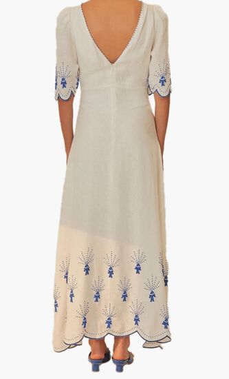 Sea of Fish Midi Dress