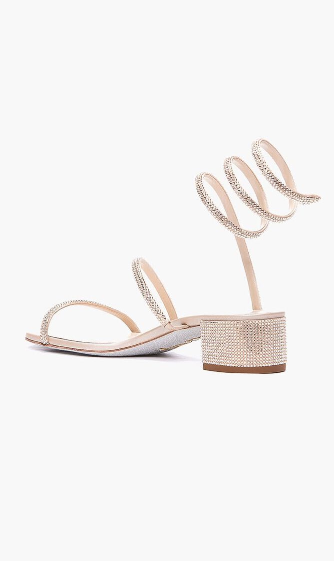 BEIGE SATIN/C.GOLDEN SHADOW STRASS