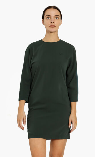 Crew-Neck Flowy Dress