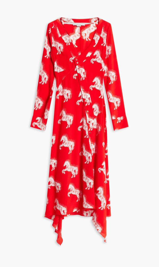 PIXEL HORSES LONG DRESS