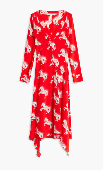 PIXEL HORSES LONG DRESS