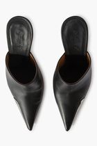 SILVER ALLENFRAME POINTEDMULE BLACK SILV