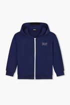 Logo Print Zipped Hoodie