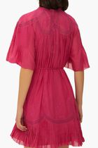 Short Sleeve Ruched Mini Dress