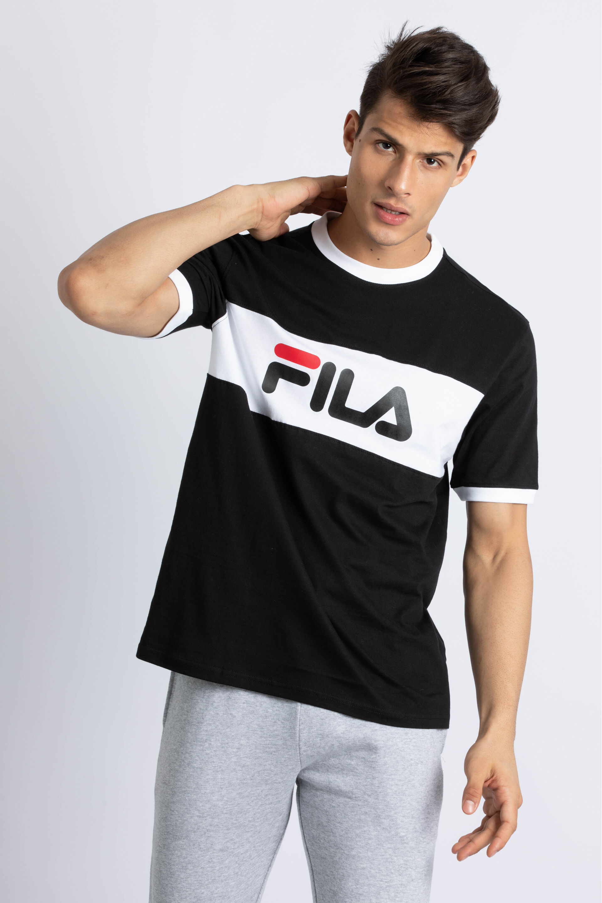 Buy FILA Logo Colour Block T Shirt for N A 0.0 The Deal Outlet