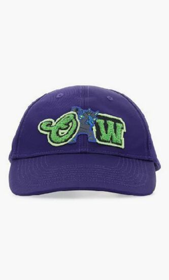 VARSITY BASEBALL CAP PURPLE GREEN FLUO