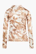 Long Sleeve Shirred Snap Milana Top Long Sleeve Shirred Snap Milana Top