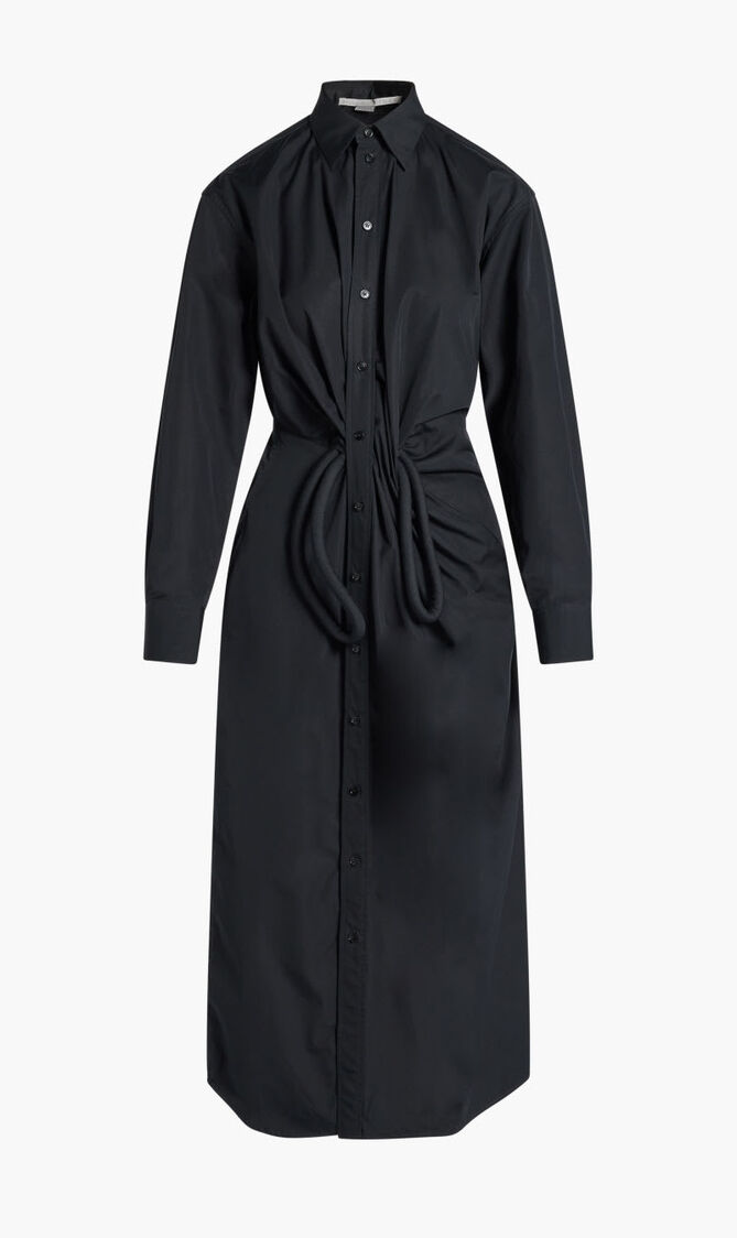 BOW DETAILED SHIRT DRESS