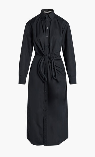 BOW DETAILED SHIRT DRESS