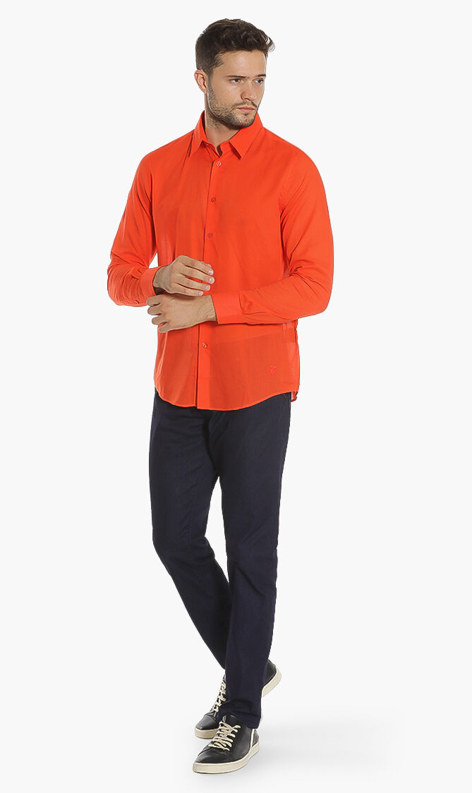 Caracal Long-Sleeved Cotton Shirt