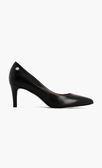Leather Pointy Toe Pumps