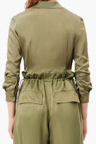 Fluid Ribbed Collar Shirt