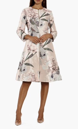 Coniey Woodland Print Dress Coat