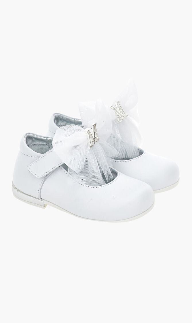Rhinestone Logo Ballerinas