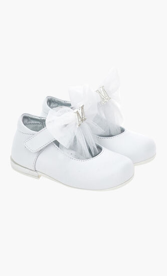 Rhinestone Logo Ballerinas