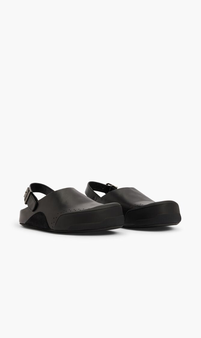 Mule With Leather Buckle