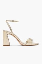 MALIA 90MM CURVED HEEL SIMPLE SANDAL WITH ANKLE STRAP