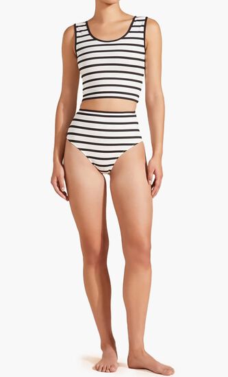 Bottom Rayures High Waist Bikini