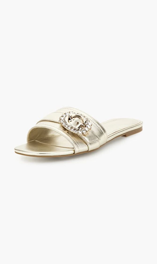 Ramadan Satin Buckle Flat Sandals