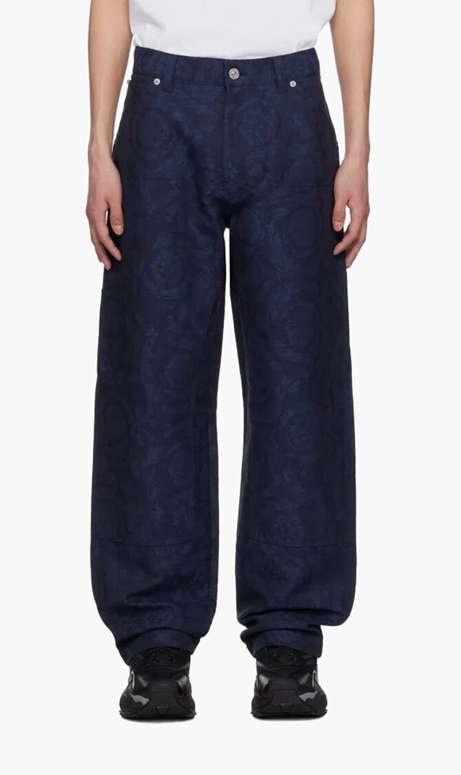 INFORMAL PANT BAROCCO JACQUARD COTTON FABRIC